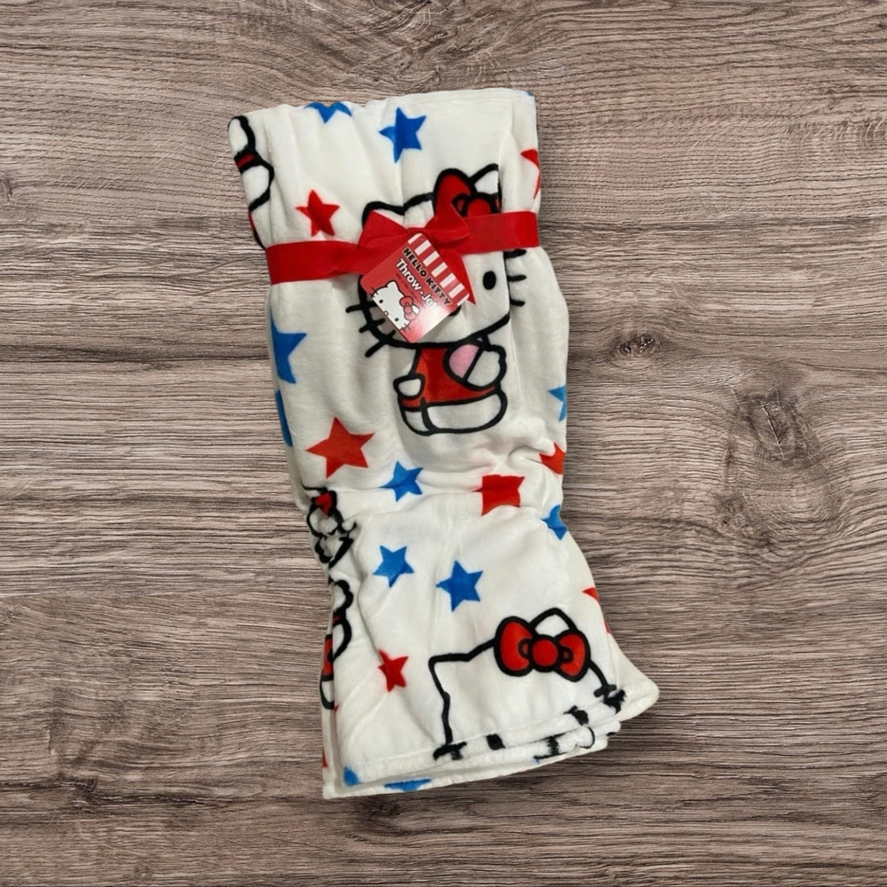 Hello Kitty Star Pattern Blanket